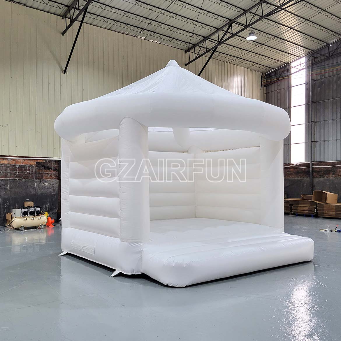 Commercial White Bounce House Inflatable For Wedding