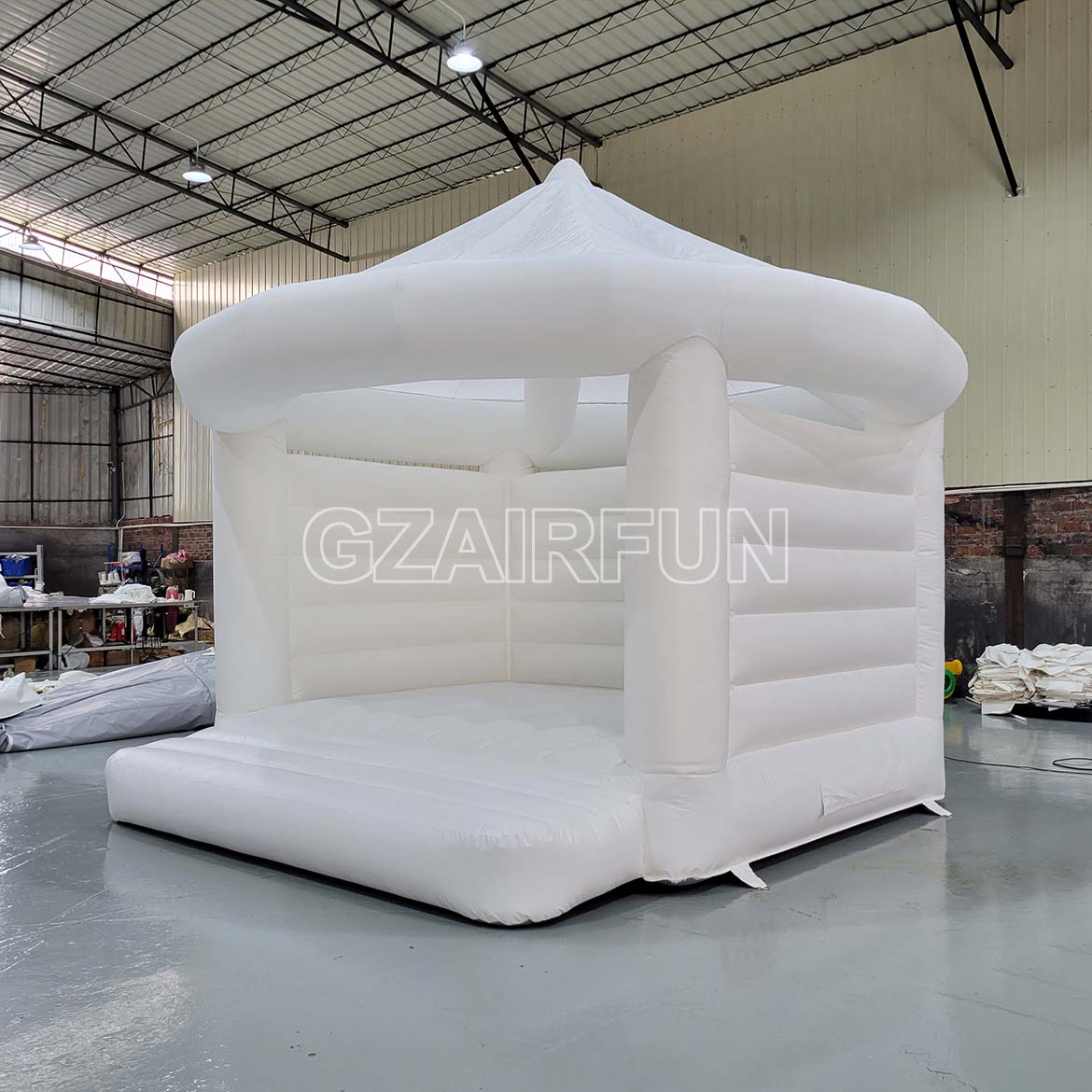 Commercial White Bounce House Inflatable For Wedding