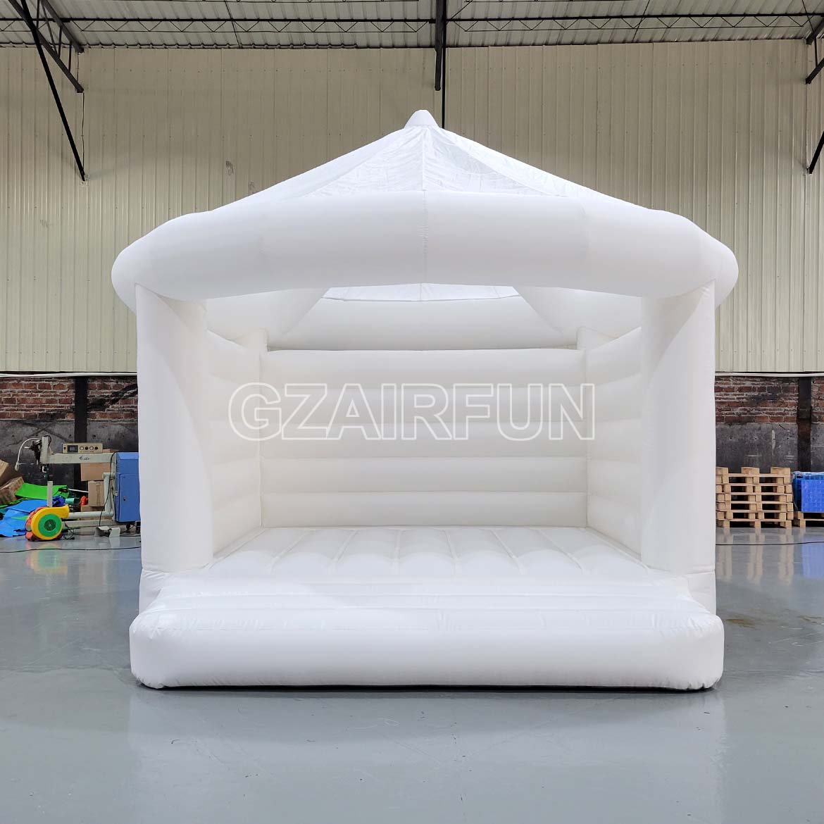 Commercial White Bounce House Inflatable For Wedding
