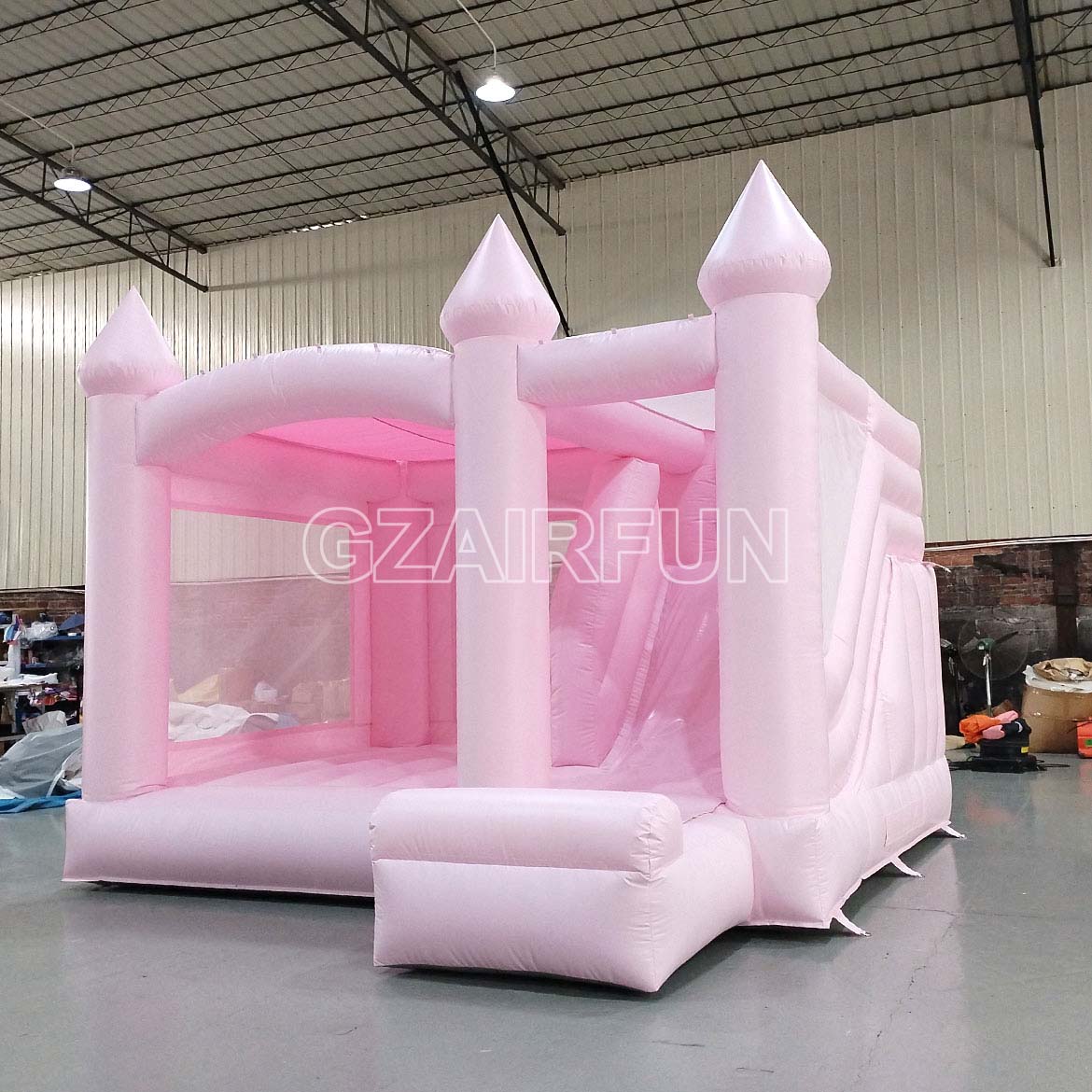 Inflatable Pink Bounce Combo With Slide For Girl Party