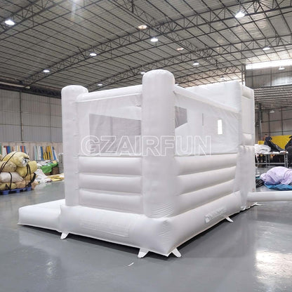 3 in 1 White Bouncer With Slide And Ball Pit