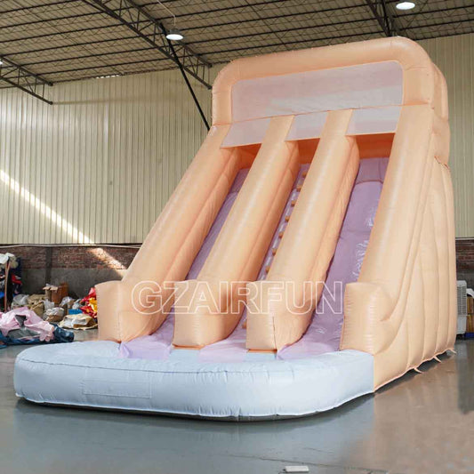21ft Inflatable Multi Color Dual Lane Water slide
