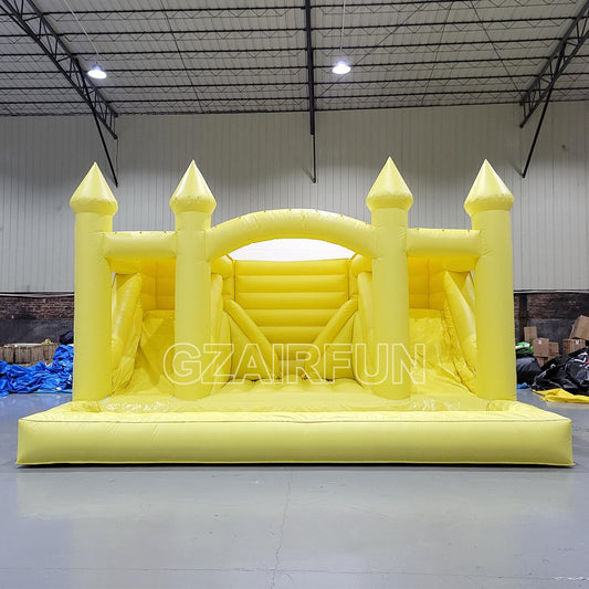Inflatable Yellow Jumping Castle Water Combo