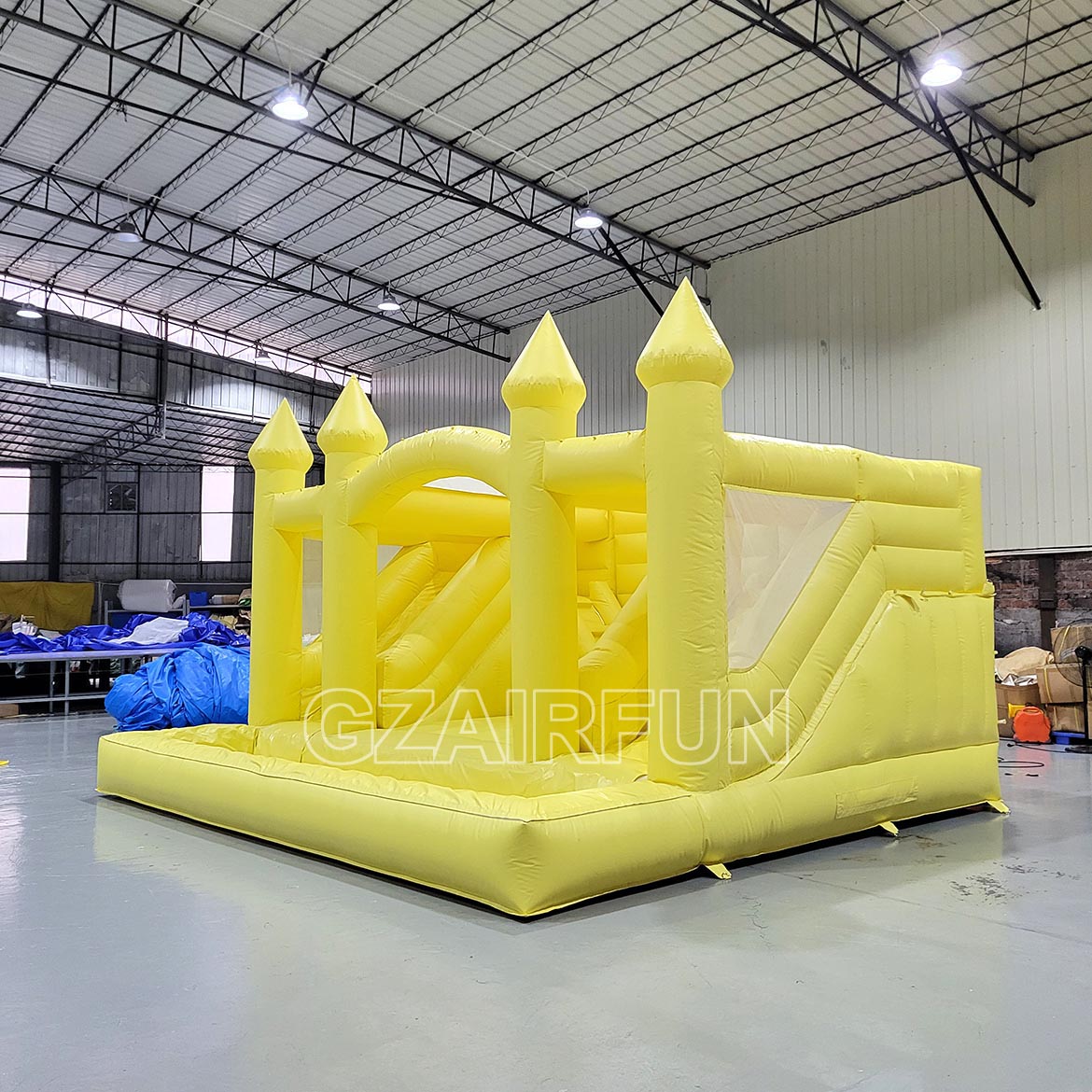 Inflatable Yellow Jumping Castle Water Combo