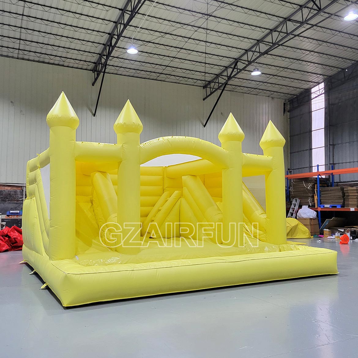 Inflatable Yellow Jumping Castle Water Combo