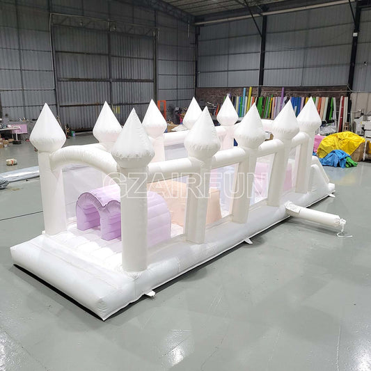 inflatable kids jumping castle type obstacle course