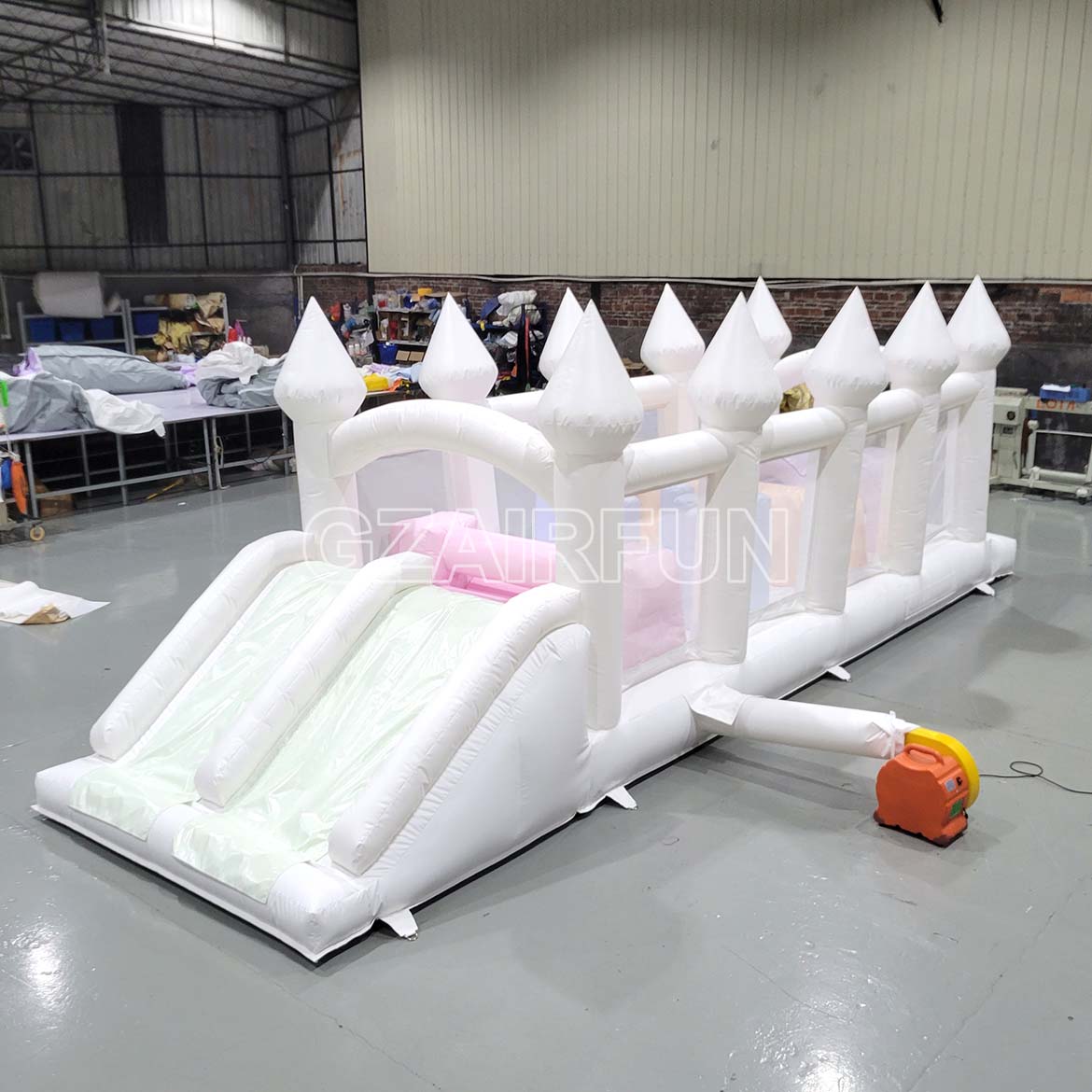 inflatable kids jumping castle type obstacle course