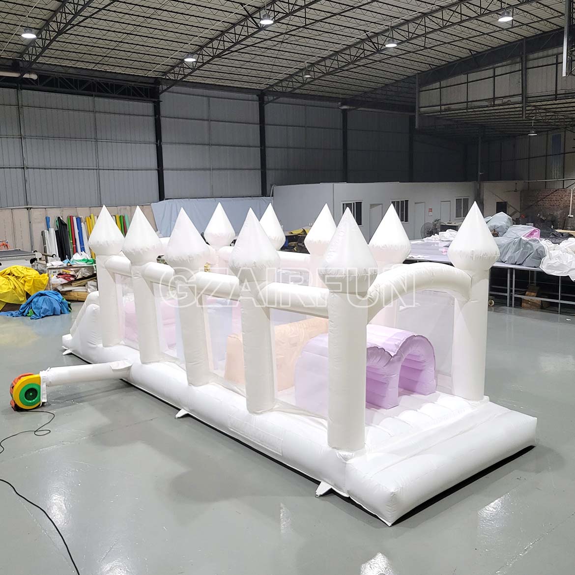 inflatable kids jumping castle type obstacle course