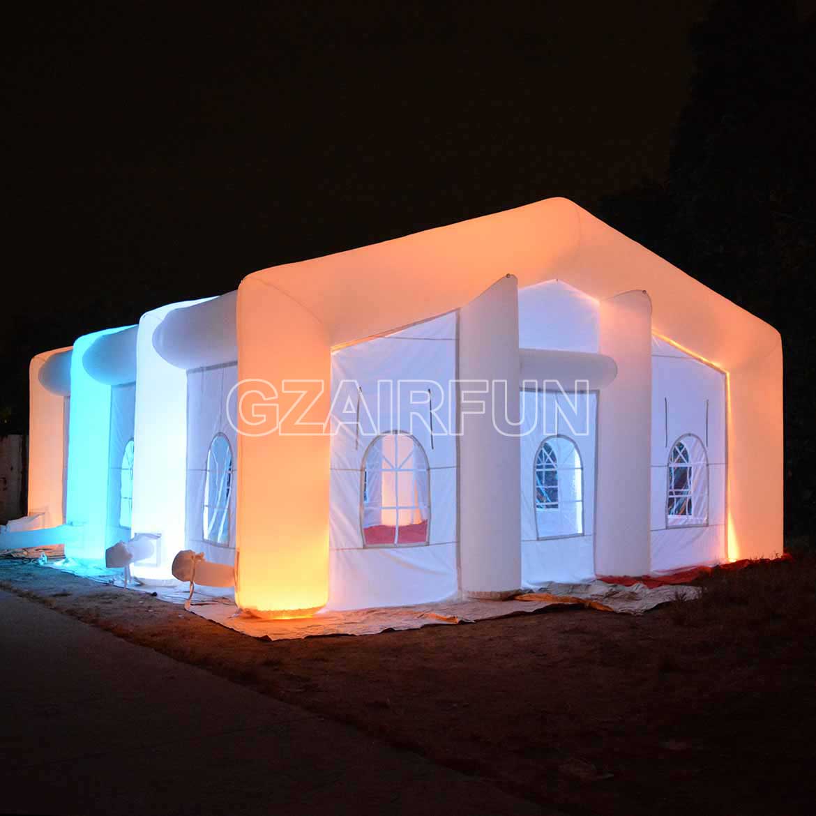 Outdoor Blow Up Marquee Tent Windows Church for Party