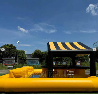 Yellow Inflatable Pool Bar For Party Fun