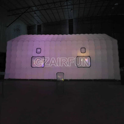 Large LED Inflatable Nightclub Air Cube Lighting Tent House