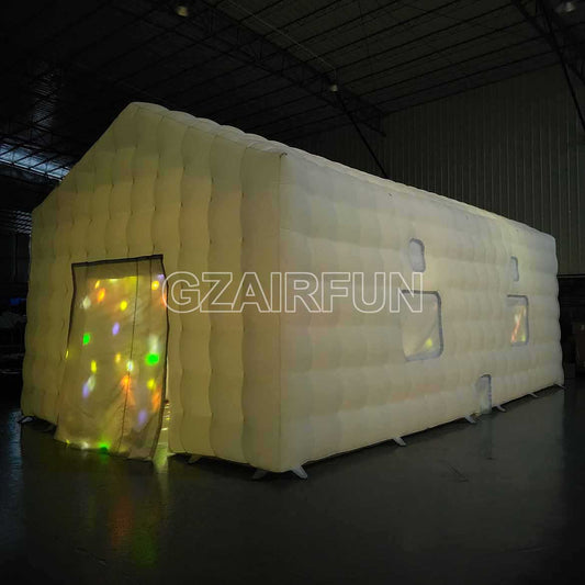 White Color Nightclub Party Tent With Disco Ball