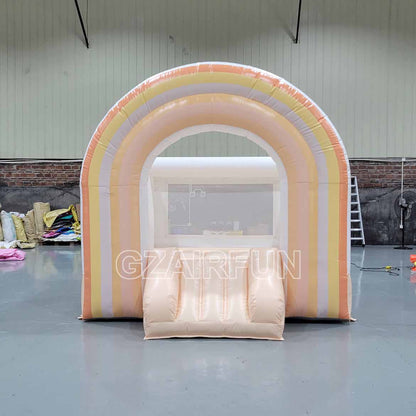 Pastel Color rainbow bounce house for toddler party